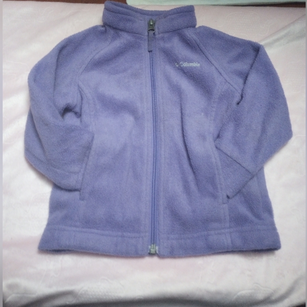 Columbia purple fleece zip jacket size 12-18M
